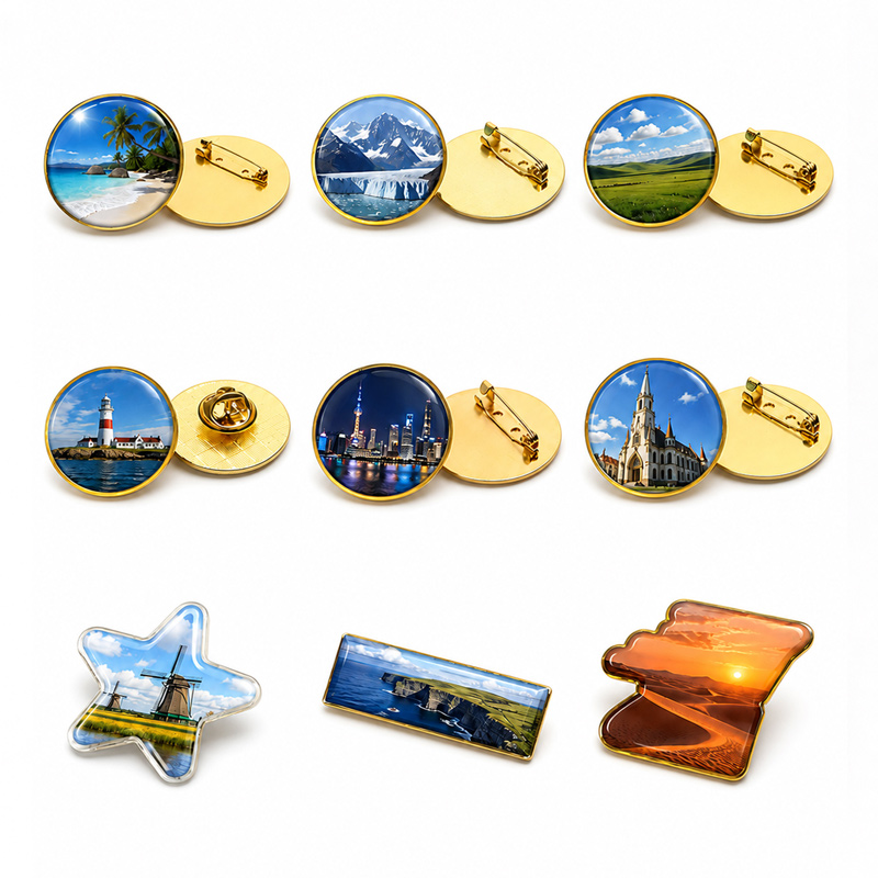 Custom NFC Smart Metal Badge, High-definition Photo Color Printing