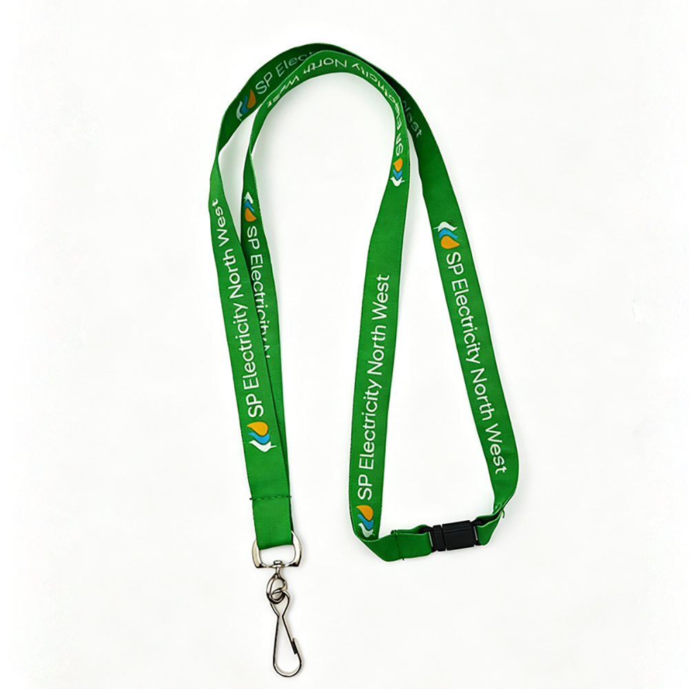 Custom Double layer Jacquard Woven Polyester Lanyard