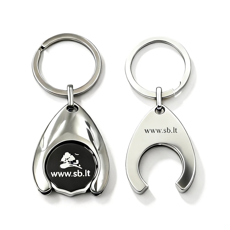 Custom Logo Soft Enamel Wishbone Holder Keychain