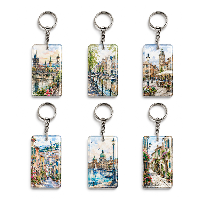 Custom NFC Keychains RFID Pendant Rewritable Crystal Glue Epoxy