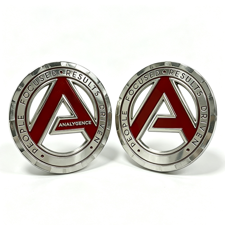 custom hollow zinc alloy die cast coin 3D stepped knurled edge