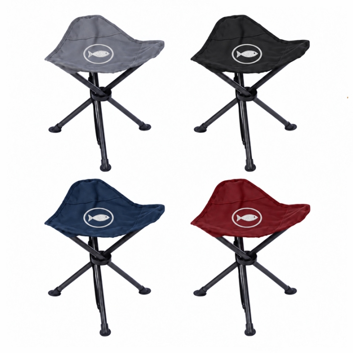 Custom Logo Portable Folding Tripod Camping Stool for Outdoor Activities