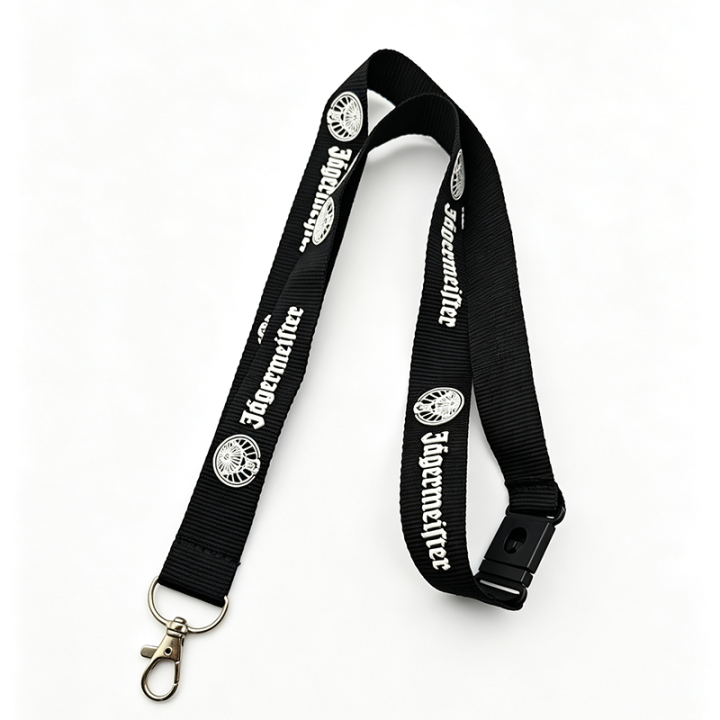 Custom Embossed 3D Logo Plain Polyester Lanyard