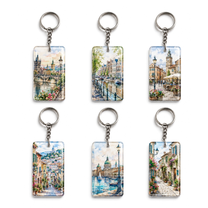 Custom NFC Keychains RFID Pendant Rewritable Crystal Glue Epoxy