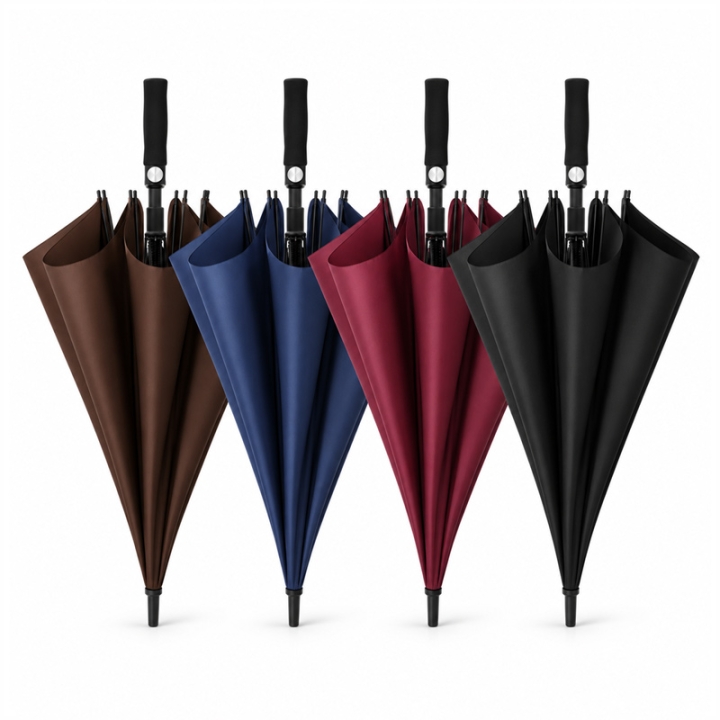 Custom Logo Classic Straight Umbrella with Long Handle