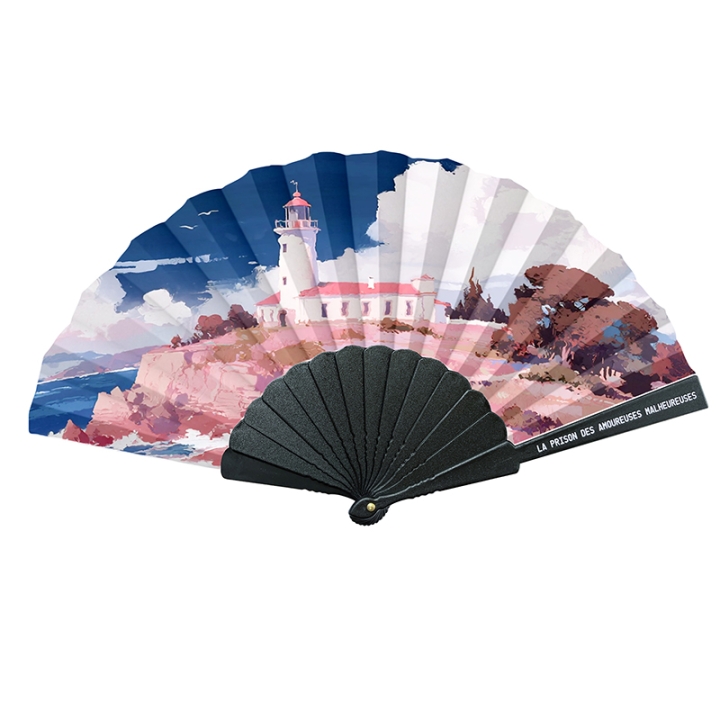 Custom-Printed Plastic Folding Fan
