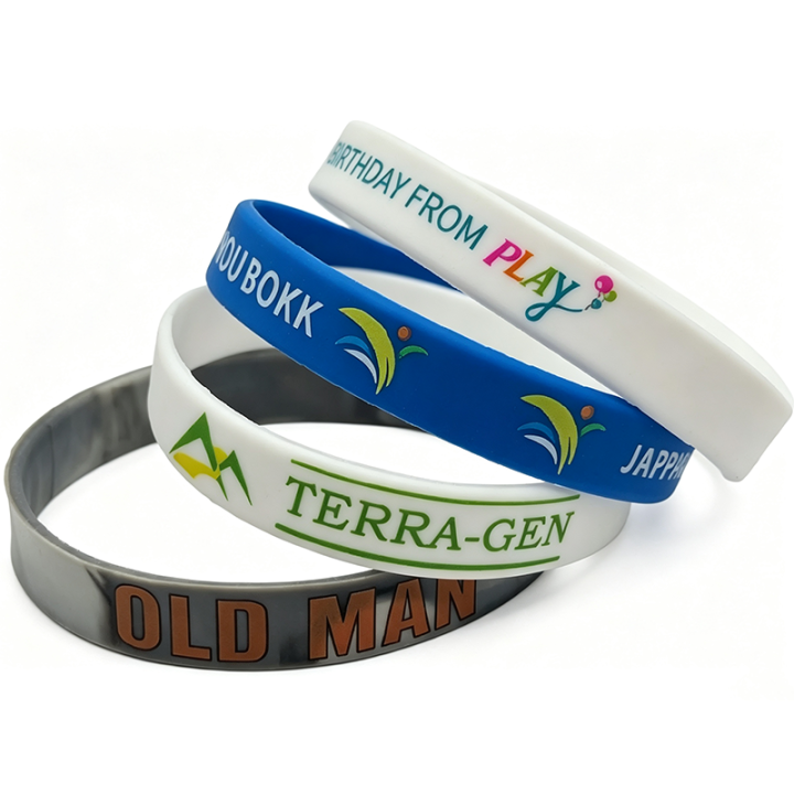 Custom Silicone wristbands With Printing Logos